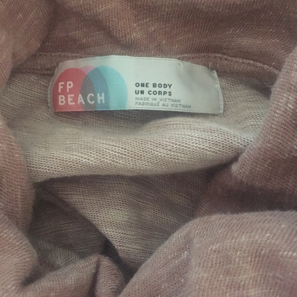 Free People Cowl Neck Cocoon Pullover M - Picture 6 of 7